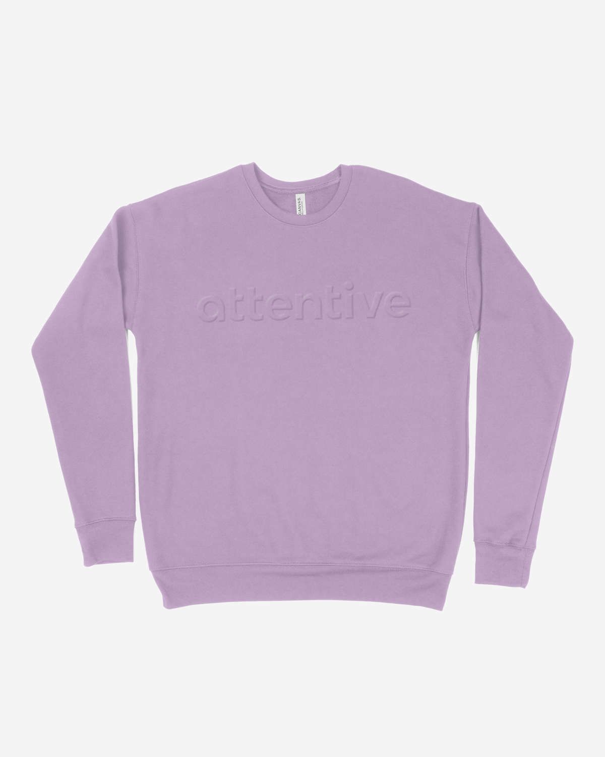Lavender OOTD Embossed Sweatshirt